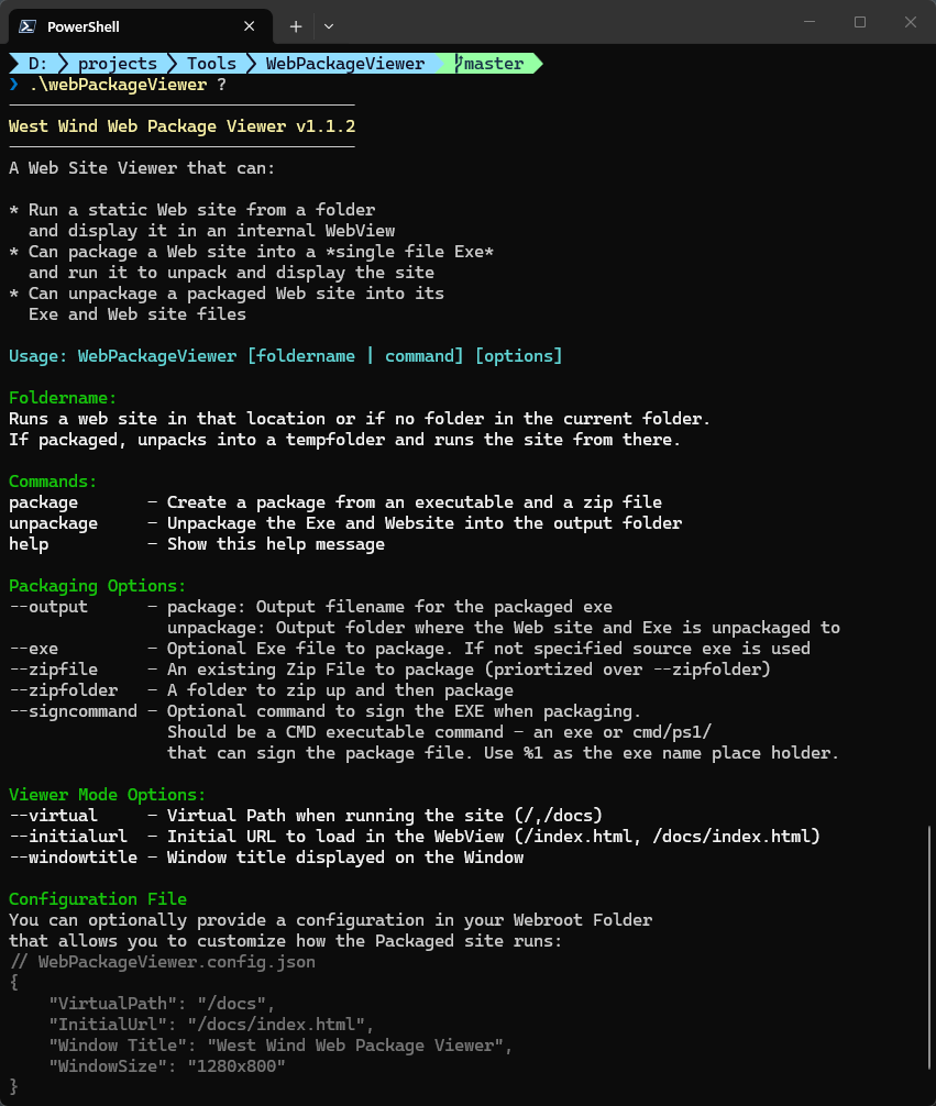 Command Line Options