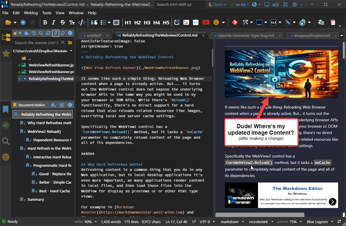MarkdownMonster Image Updates