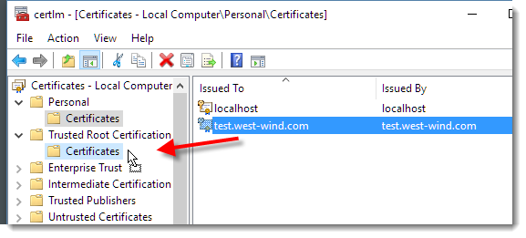 add ssl certificate to iis powershell