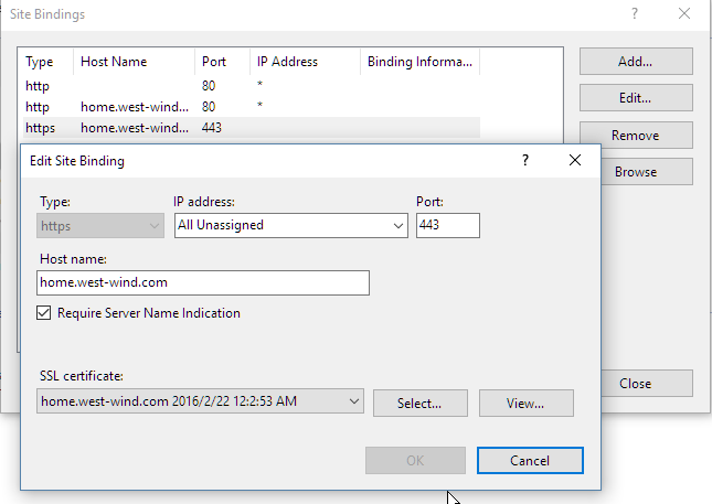 SiteBindings