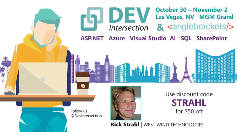 ASP.NET DevIntersection 2017. Rick Strahl Coupon Code