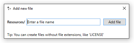Mads Kristensen's Add New File Visual Studio Extension