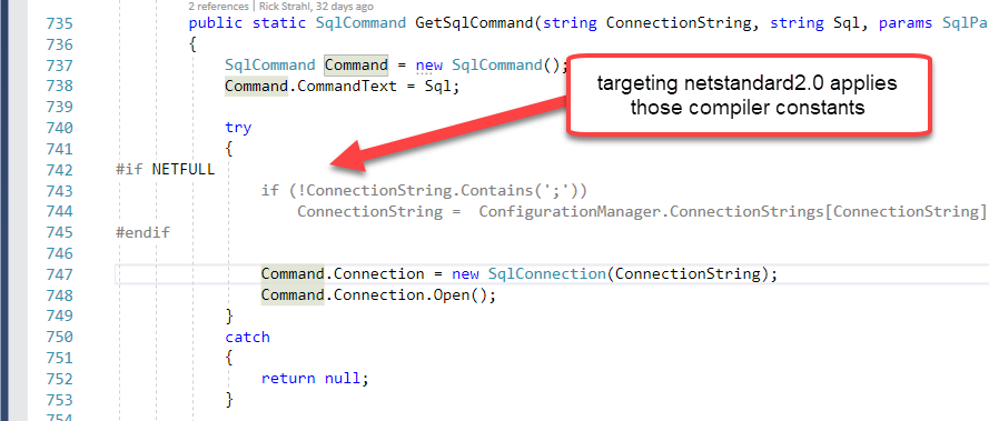 specify .net standard 2 target in visual studio for mac