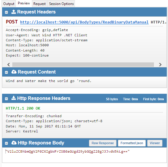 convert octet stream to binary