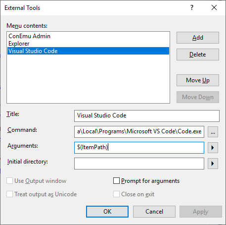 how to open visual studio code from terminal