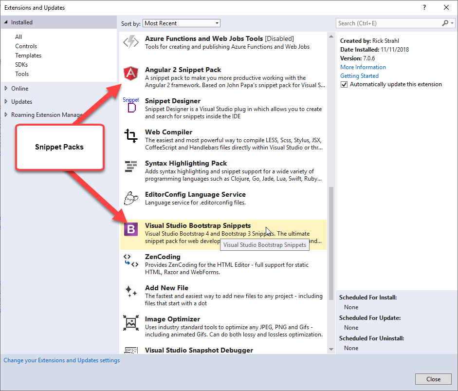 how intellisense works in visual studio 2018