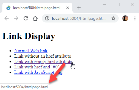 Back To Basics Non Navigating Links For Javascript Handling