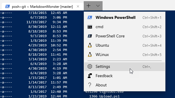 windows terminal settings file
