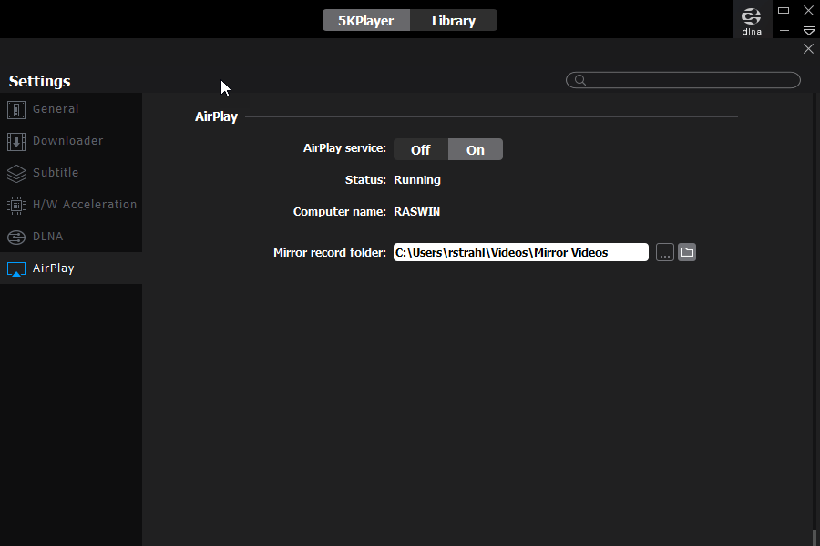 can you connect to airplay on pc