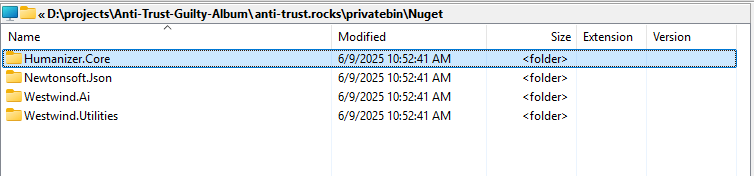 Downloaded Packages