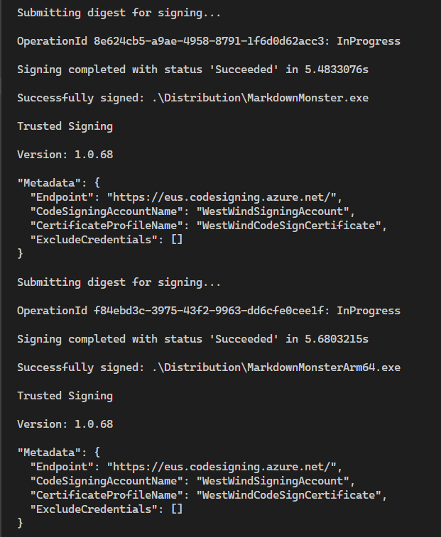 Slow Signing