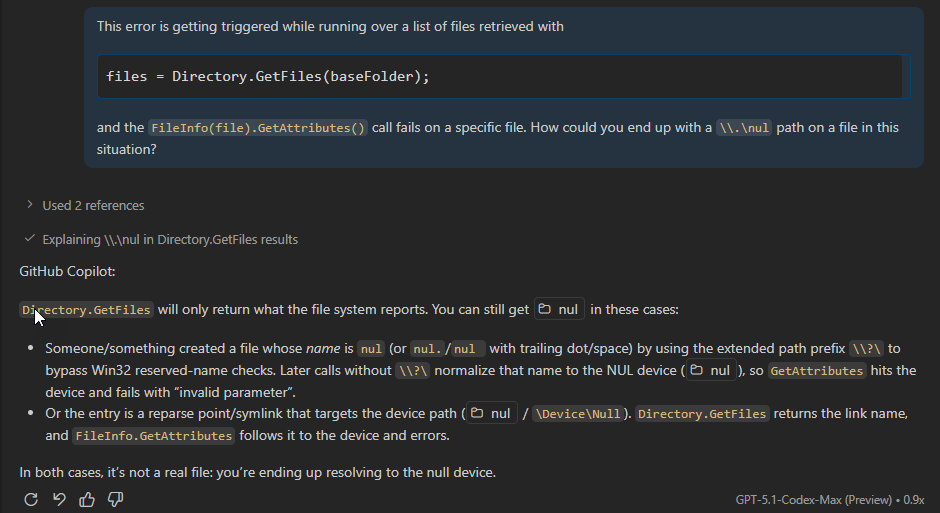 Null Files In Directory Listings