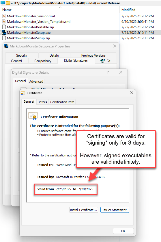 Signing Window is valid only for 3 days