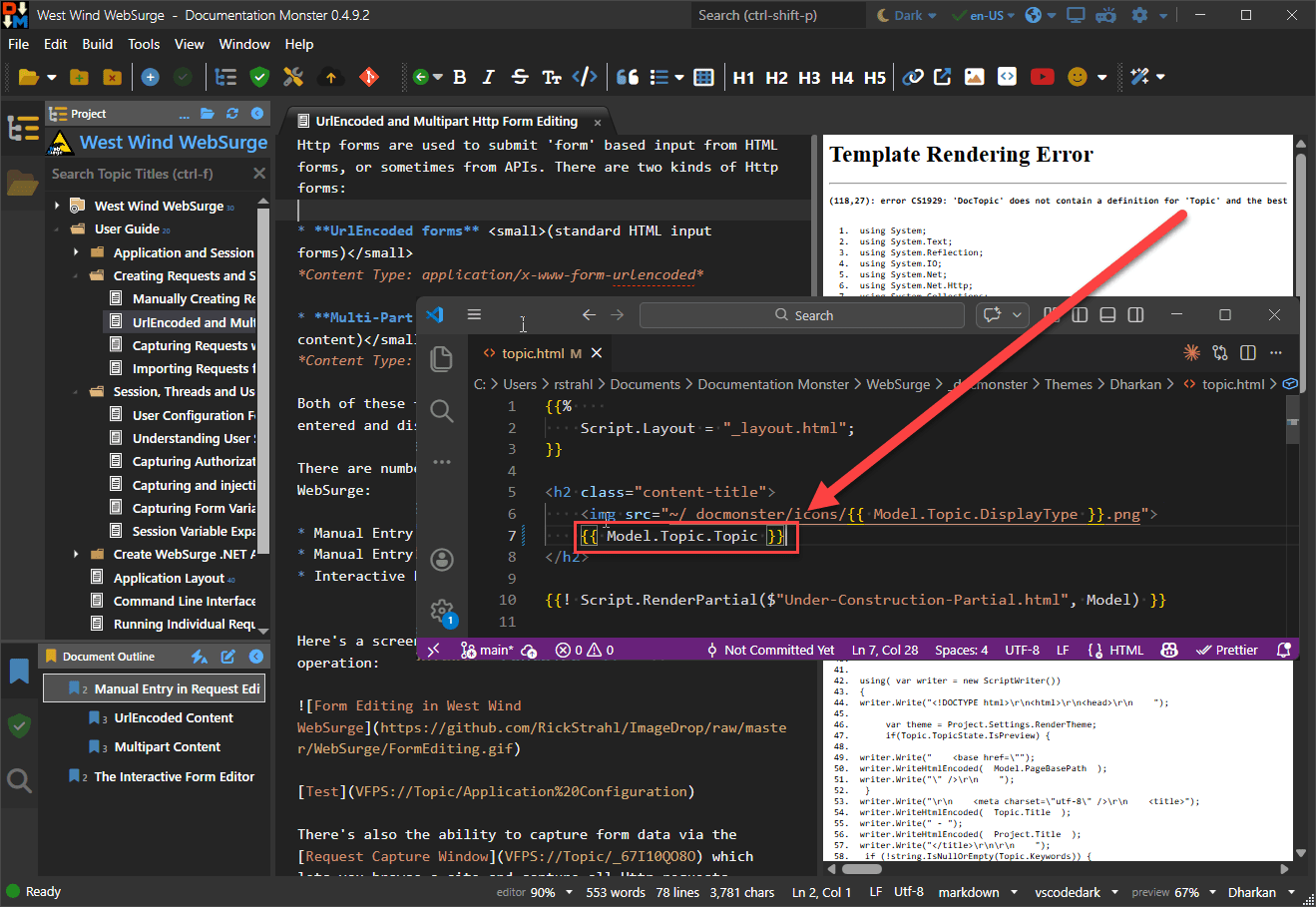 Template Compilation Error With Code